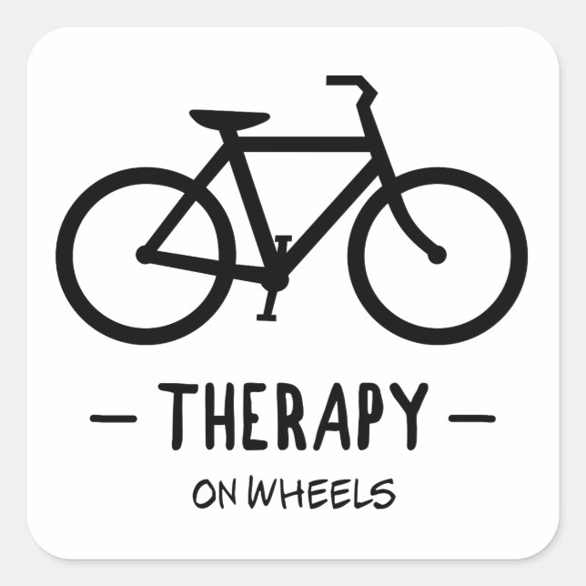 Therapy On Wheels Square Sticker (Front)