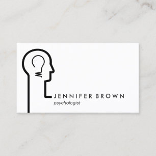 Therapy psychologist business card