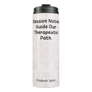 Therapy Session Notes Guide Our Healing Path Thermal Tumbler
