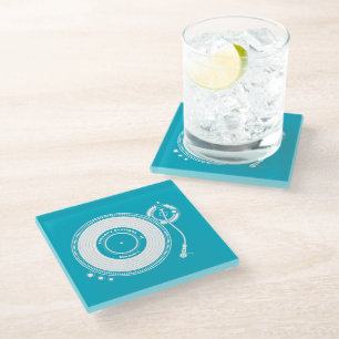 Therapy Sessions White Glass Coaster