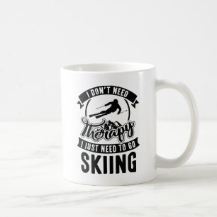 Therapy Skiing Coffee Mug