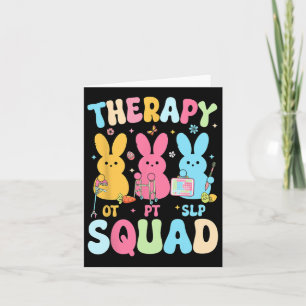 Therapy Squad Easter Day Slp Ot Pt Bunny Eggs Ther Card