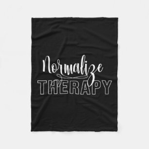 Therapy Statement Support Mental Health Problems Fleece Blanket