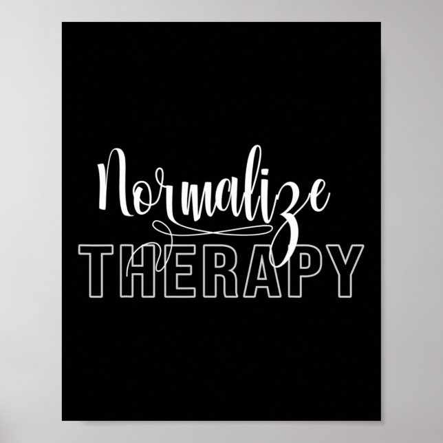 Therapy Statement Support Mental Health Problems  Poster (Front)