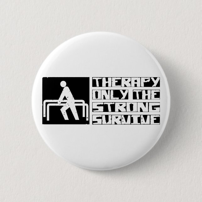 Therapy Survive 2 Inch Round Button (Front)