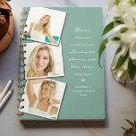 There are Dreamers' Quote Photo Collage Planner<br><div class="desc">Motivational Quote Photo Collage Yearly Planner. Design features 3 photographs of your choice,  the quote 'There are dreamers and there are planners; the planners make their dreams come true',  a cute little heart,  name and year. The teal background can be changed to any colour using the 'edit further' tool.</div>