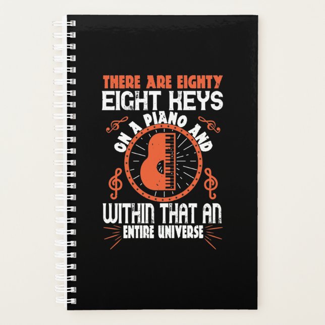 There Are Eighty-Eight Keys On A Piano Planner (Front)