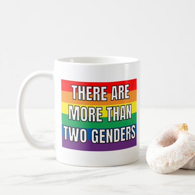 There Are More Than Two Genders Coffee Mug (With Donut)