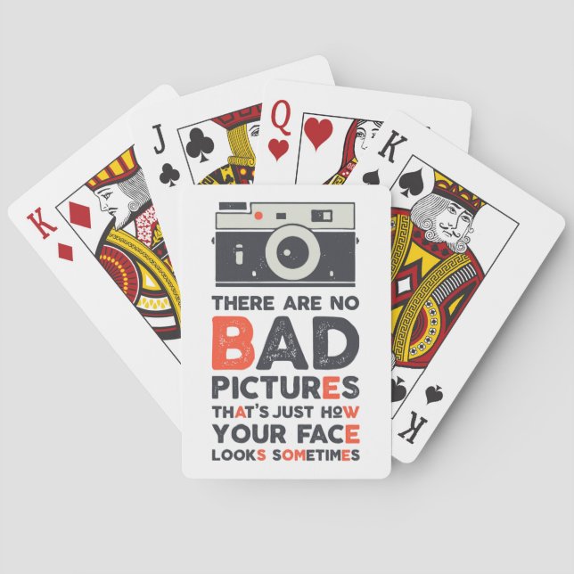 There Are No Bad Pictures Playing Cards (Back)
