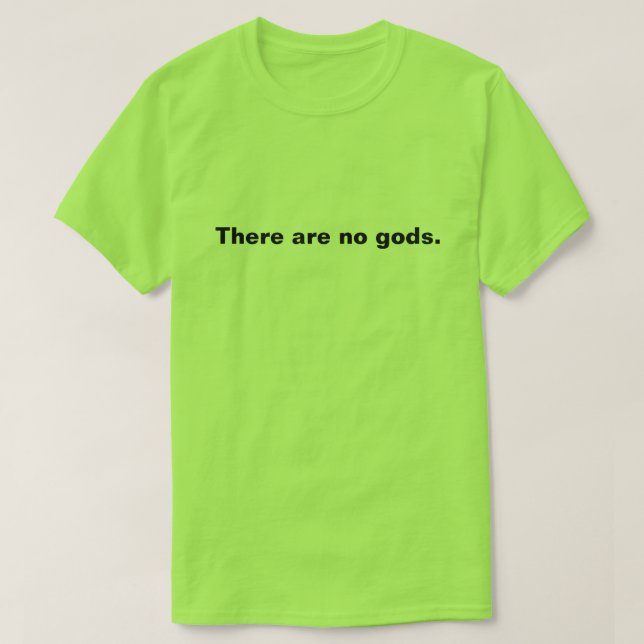 There are no gods.  Deal with it. T-Shirt (Design Front)