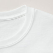 There are no gods.  Deal with it. T-Shirt (Detail - Neck (in White))