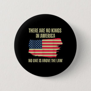 There Are No Kings In America, 2024 Us Flag 2 Inch Round Button