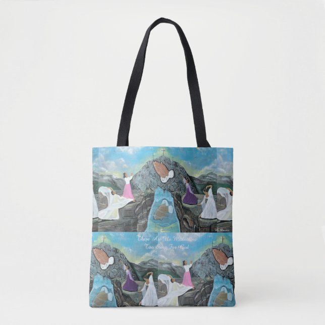 There Are No Mountains Too Steep For God Tote Bag (Front)