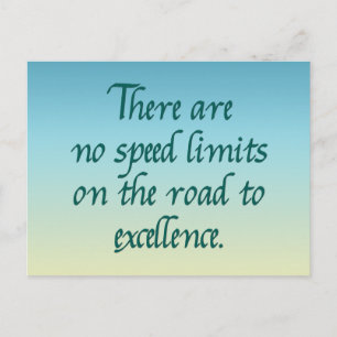 There are no speed limits postcard