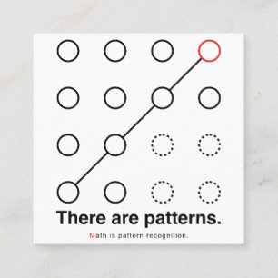 There_are_patterns Square Business Card
