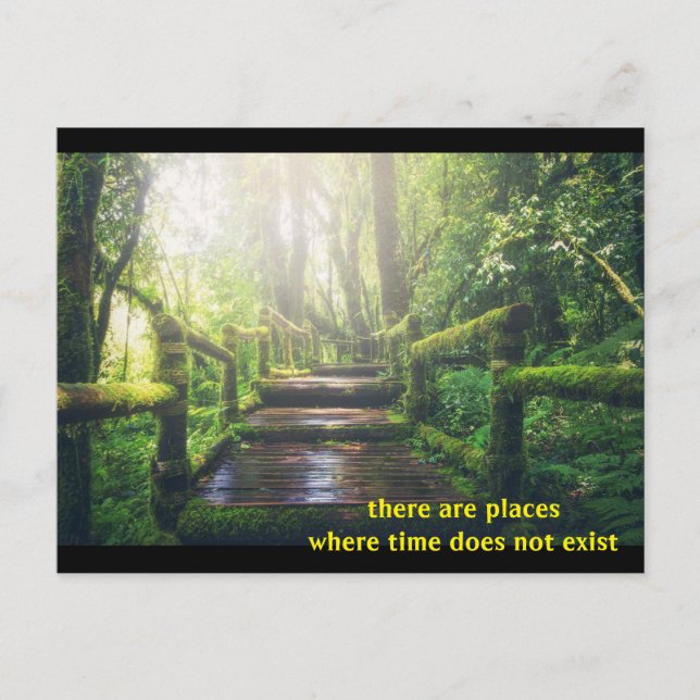 There are places where time does not exist - postcard (Front)