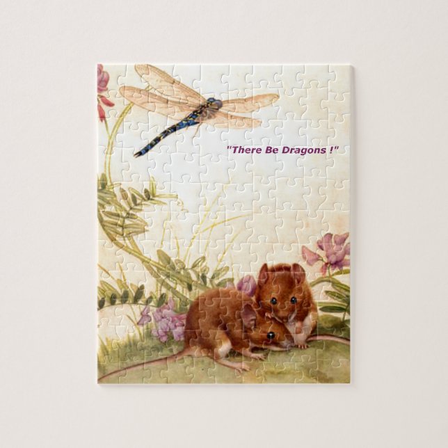 there be dragons jigsaw puzzle (Vertical)