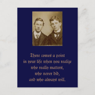 There comes a point in your life when you realize postcard