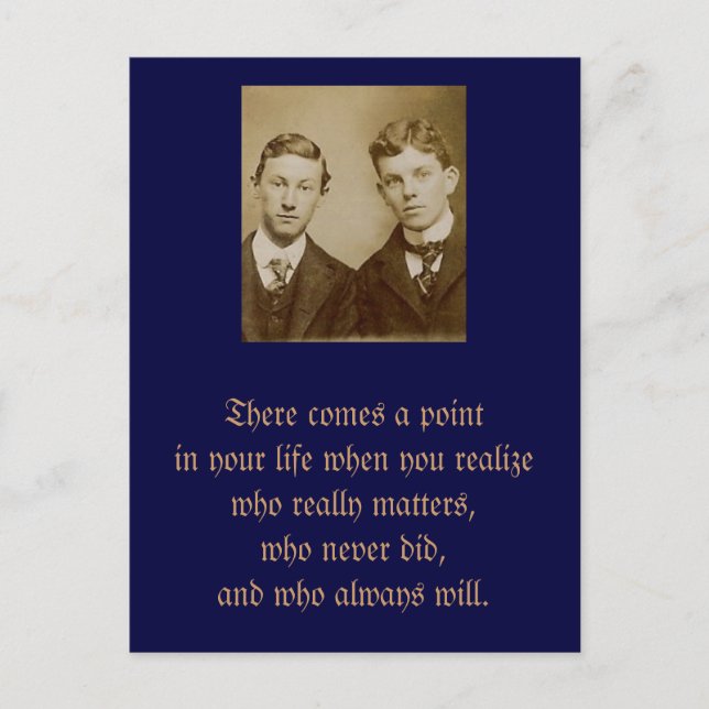 There comes a point in your life when you realize postcard (Front)