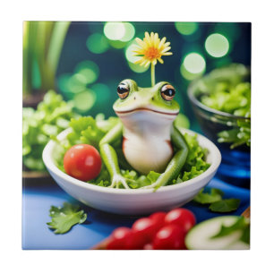 There Is A Frog In My Salad Tile