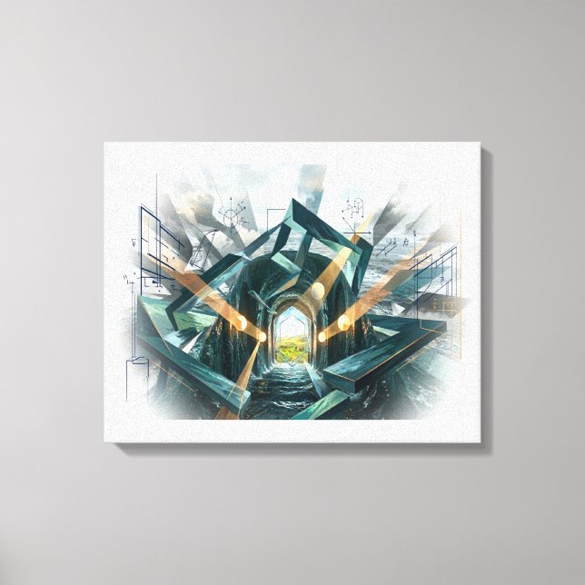 "There is a Great Storm Here..." Canvas Print (Front)