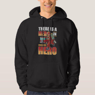There Is A Her In Hero Female Firefighter Fire Fig Hoodie