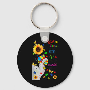 There Is A Kid With Autism shirt is a great gift f Keychain