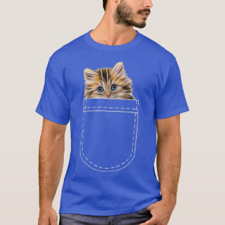 There Is A Kitten In My Pocket Cat T  T-Shirt