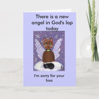 There is a new angel in God's lap today,... Card