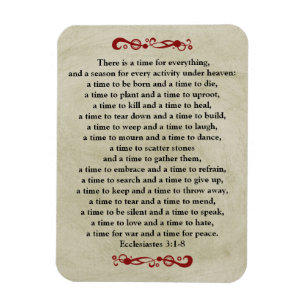 There is a Time for Everything-Vintage Look Magnet