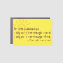 There is always light.