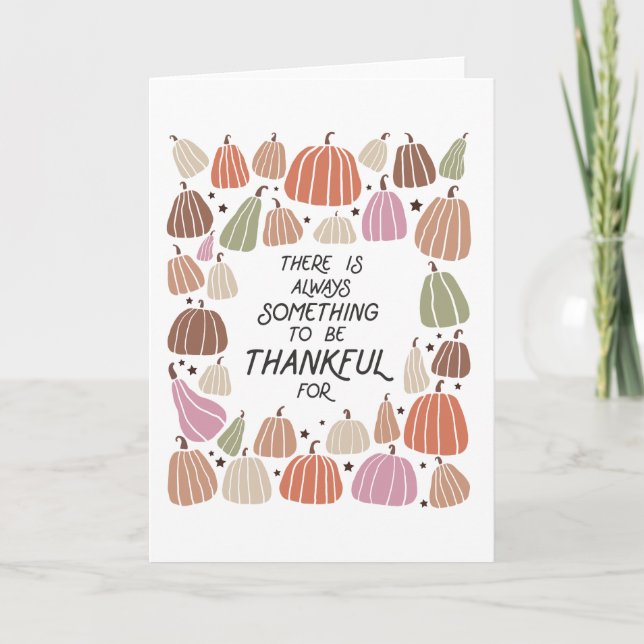 There is always something to be thankful for Boho Card (Front)