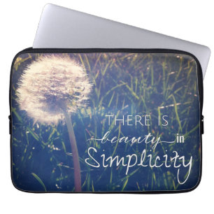There Is Beauty In Simplicity Laptop Sleeve
