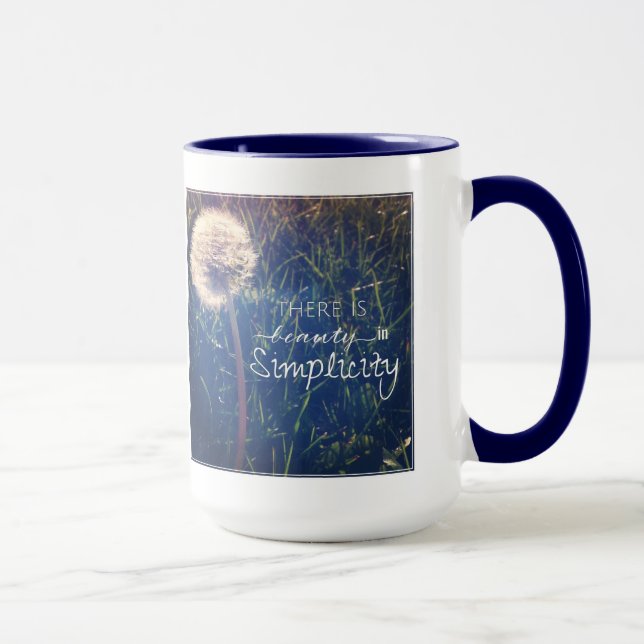 There Is Beauty In Simplicity Mug (Right)