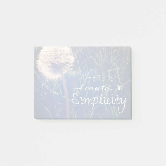 There Is Beauty In Simplicity Post-it Notes (Front)