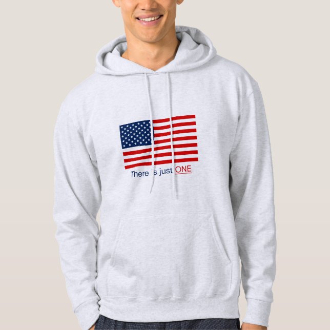 There Is Just One Flag Hoodie (Front)