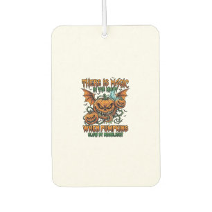 There Is Magic Halloween Monster Pumpkins Bat Wing Air Freshener