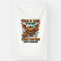 There Is Magic Halloween Monster Pumpkins Bat Wing
