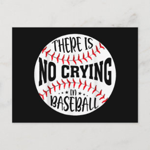 There Is No Crying In Baseball Holiday Postcard