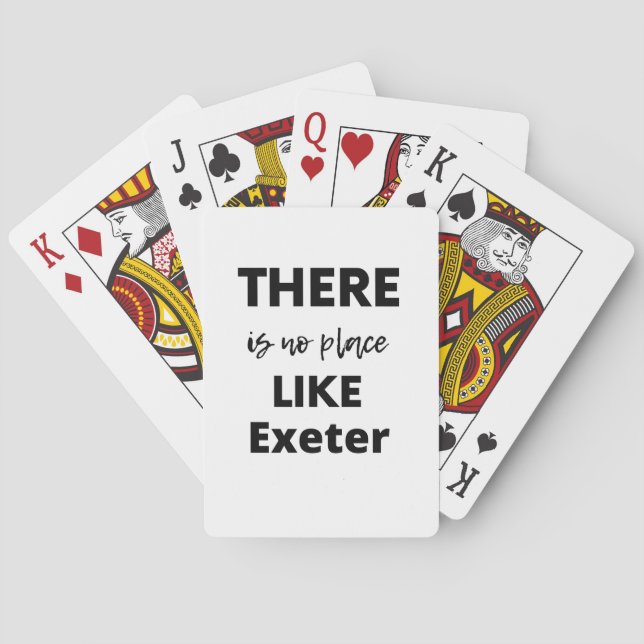 there is no place like  Exeter Playing Cards (Back)