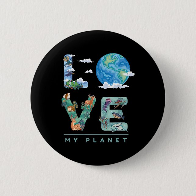 There Is No Plan B Climate Protection Environmenta 2 Inch Round Button (Front)