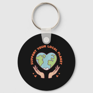 There Is No Plan B Climate Protection Environmenta Keychain