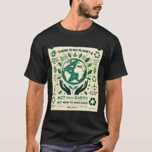 There Is No Planet B Act Now To Save Earth T Shirt