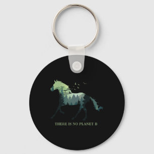 There Is No Planet B Earth Day Design Natural Rese Keychain