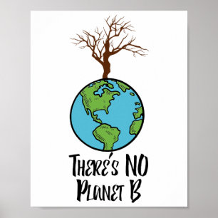 There Is No Planet B Earth Day Save Earth There Is Poster