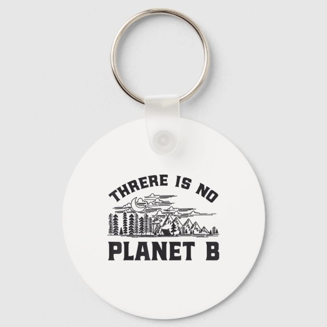 There Is No Planet B Environmental Protection Rett Keychain (Front)