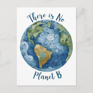 There Is No Planet B Postcard