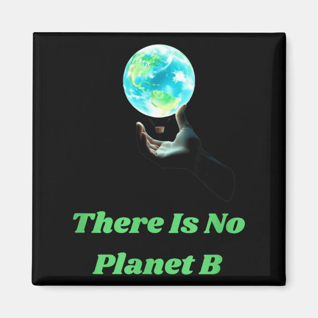There Is No Planet B - Save Earth Environmental Aw Magnet (Front)