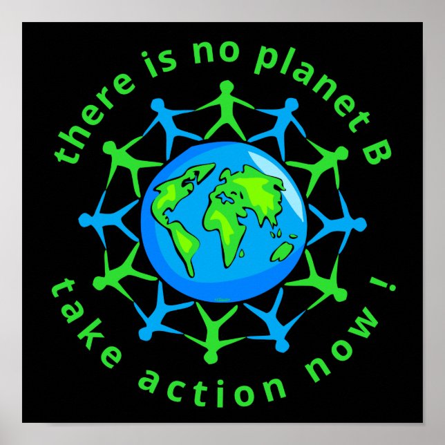 THERE IS NO PLANET B, TAKE ACTION NOW !            POSTER (Front)