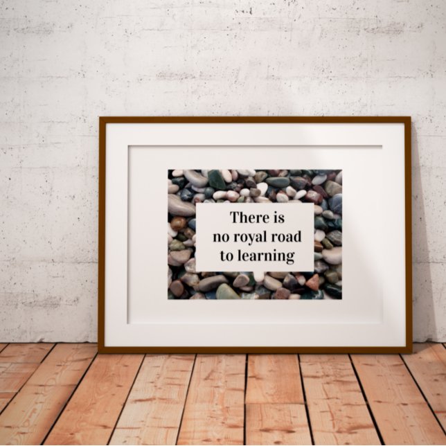 There is no royal road to learning Poster  (Creator Uploaded)